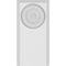 Ekena Millwork Standard Foster Bullseye Plinth Block with Beveled Edge, 2 1/2"W x 5"H x 3/4"P PBP025X050X075FOS03 - alternate 3